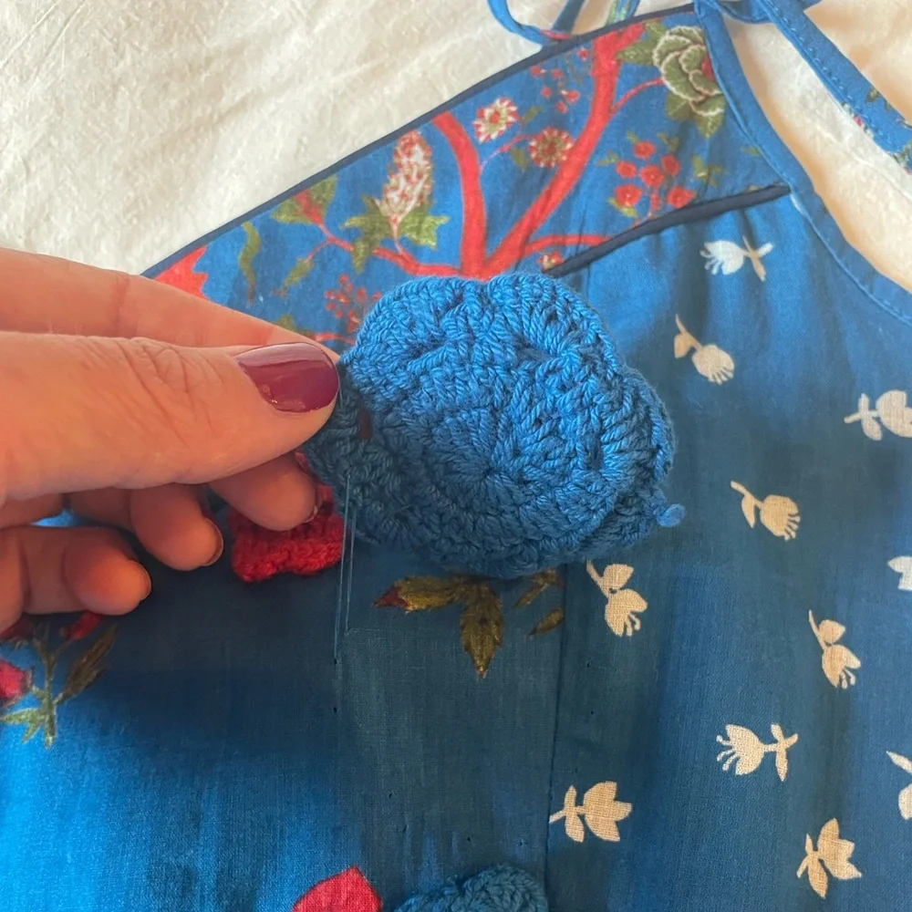 Anthropologie Floral Crochet Tank - Picture 6 of 7